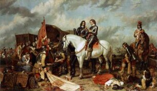 Cromwell in der Schlacht bei Naseby im Jahre 1645