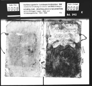 Extrakt aus dem Gült- und Schatzungsbuch von Neudeck (Fol. 183-265) über zum Amt Langenbeutingen schatzungs-, gefäll- und gültpflichtige Auswärtige.