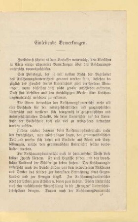 Einleitende Bemerkungen