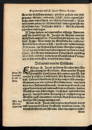 Bekentnis von der Erbsünde.