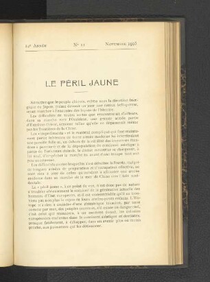 Le Péril Jaune.