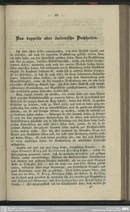 Das doppelte oder italienische Buchhalten