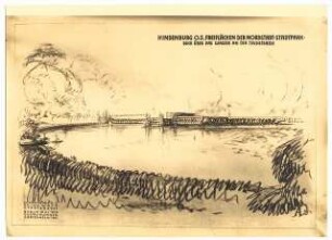 Stadtpark, Hindenburg: Freiflächen der Nordstadt, Stadtpark, Blick über das Wasser an der Teichstraße: perspektivische Ansicht