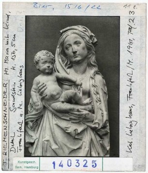 Riemenschneider: Madonna mit Kind, Frankfurt a. M., LIebighaus
