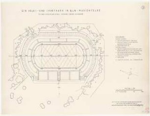 Volks- und Sportpark, Berlin-Marienfelde: Grundriss Stadion 1:500