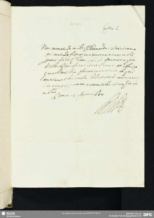 [Faszikel 7: Brief eines Unbekannten vermutlich an Bernardo Trevisan]