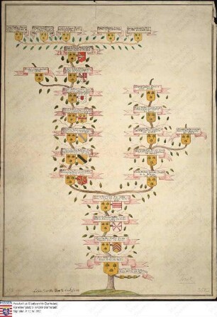 Stammtafel des Jean [Johann] Du Bos du Thil