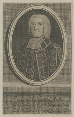 Bildnis des Ferdinand Leopold Anton Graf von Hohenzollern