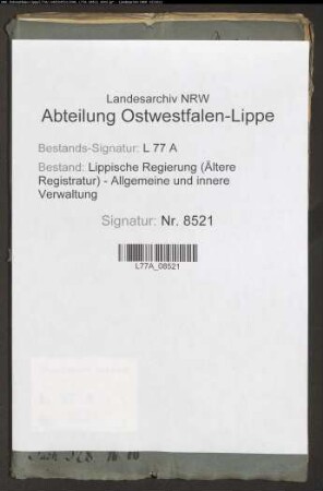 Straßenbau.- Straßenzug III.- Distrikt 1 Kreuzkrug bis an den Hornschen Distrikt (Externsteine)