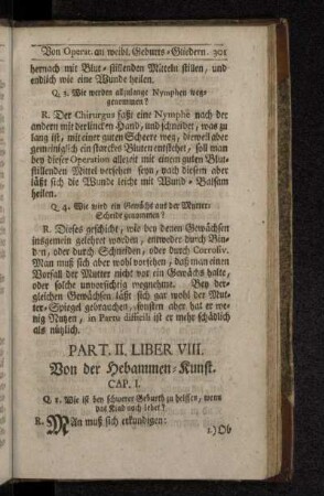 Liber VIII. Von der Hebammen-Kunst.