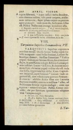 VIII. Tarquinius Superbus Romanorum rex VII.