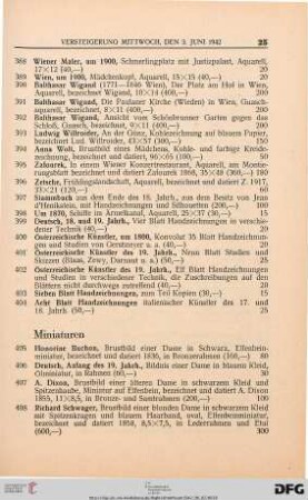 Miniaturen (Nr. 405-410)