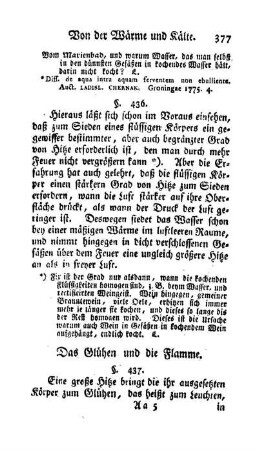 Das Glühen und die Flamme