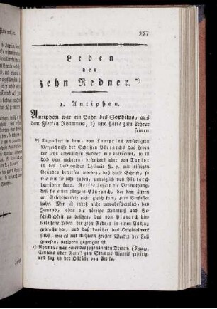Leben der zehn Redner