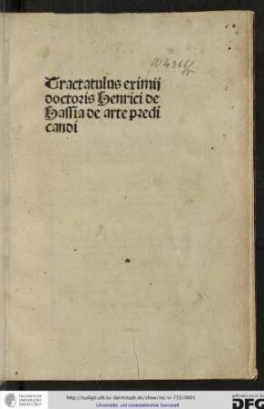 Tractatulus de arte praedicandi