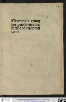 Tractatulus de arte praedicandi
