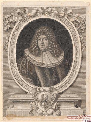 Carl Welser, Duumvir, Pfleger der Klöster St. Klara und Pillenreuth; geb. 27. April 1635; gest. 24. Januar 1697