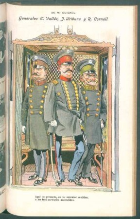 Generales T. Vallée, J. Uriburu y R. Cornell - [Caricatura] : De mi Guignol