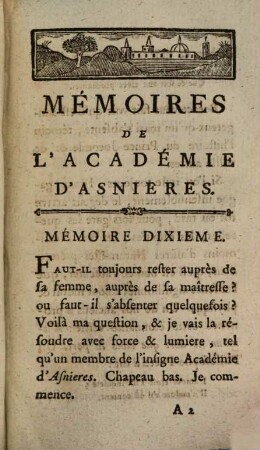Mémoires De L'Académie D'Asnières. 2