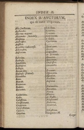 Index II. Auctorum, qui in notis allegantur.