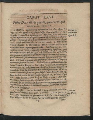 Caput XXVI. Filius Dei est ille qui est, qui erat & qui venturus est, Apoc. I.8