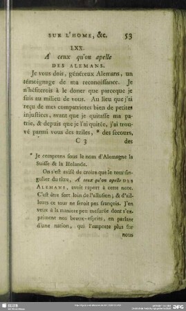 LXX. A` ceux qu'on apelle