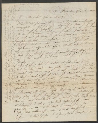 Brief an B. Schott's Söhne : 27.11.1826