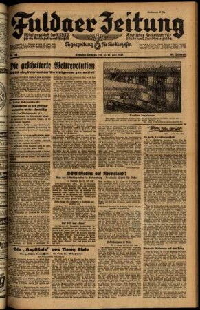Ausgabe vom Samstag, den 12. Juli 1941.