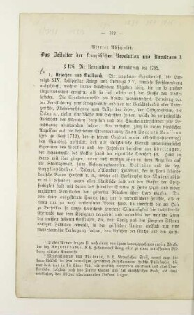 Vierter Abschnitt. Das Zeitalter der französischen Revolution und Napoleons I.