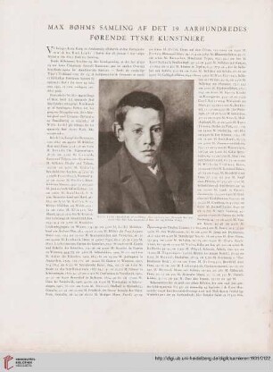 Max Bøhms samling af det 19. aarhundredes førende tyske kunstnere