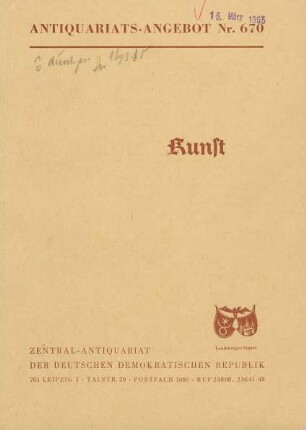 Nr. 670: Kunst
