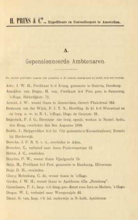 A. Gepensionneerde ambtenaren