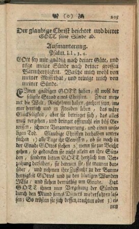 Der glaubige Christ beichtet und bittet Gott seine Sünde ab.