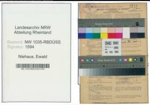 Entnazifizierung Ewald Niehaus , geb. 17.09.1907 (Steiger)