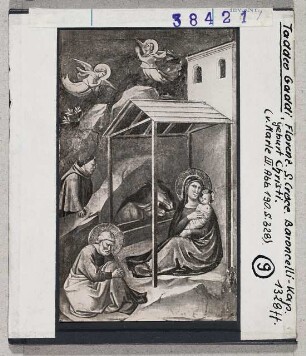 Taddeo Gaddi: Florenz, S. Croce, Baroncelli-Kapelle, Geburt Christi