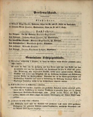 Jahres-Bericht der Königlichen Latein-Schule zu Schwabach, 1853/54
