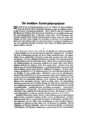 Die deutschen Landerziehungsheime
