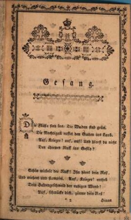 Auf die Reise Josephs des Zweyten : Gesungen im Mayen 1770