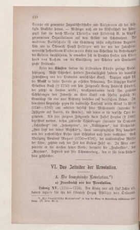 VI. Das Zeitalter der Revolution