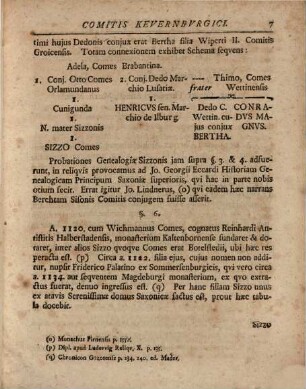 Ex historia medii aevi, de vita Sizzonis, comitis Kevernburgici disserit, simulque maecenates, fautores ac patronos bonarum litterarum ad audiendas orationes VI ... invitat Christianus Schoettgenius