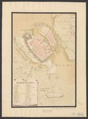 Plan von Coppenhagen