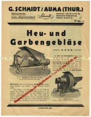 Heu- und Garbengebläse
