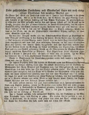 Todes-Urtheil oder Geschichtliche Darstellung des von Andreas Ballheimer aus Bergen verübten "qualifizirten Mordes"