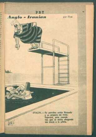 Anglo-iranian - [Caricatura]