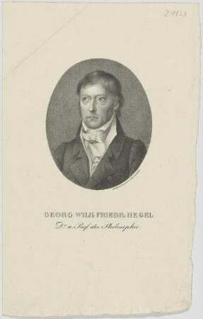 Bildnis des Georg Wilh. Friedr. Hegel