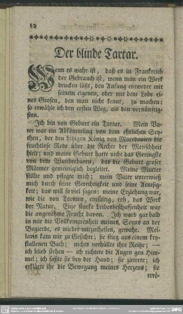 Der blinde Tartar