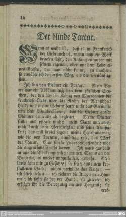 Der blinde Tartar