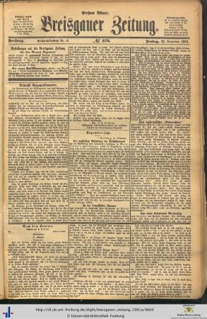 22.11.1901 (Erstes Blatt)