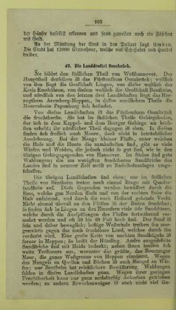 49. Die Landdrostei Osnabrück