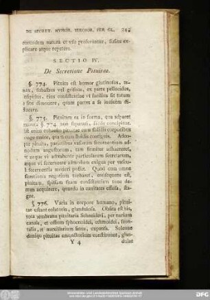 Sectio IV. De Secretione Pituitae.